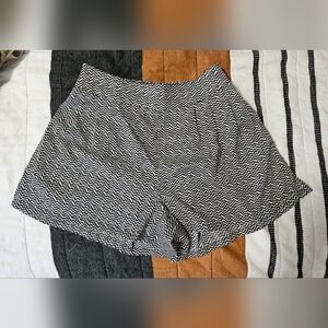 American Eagle Outfitters Black and White High Waist Shorts